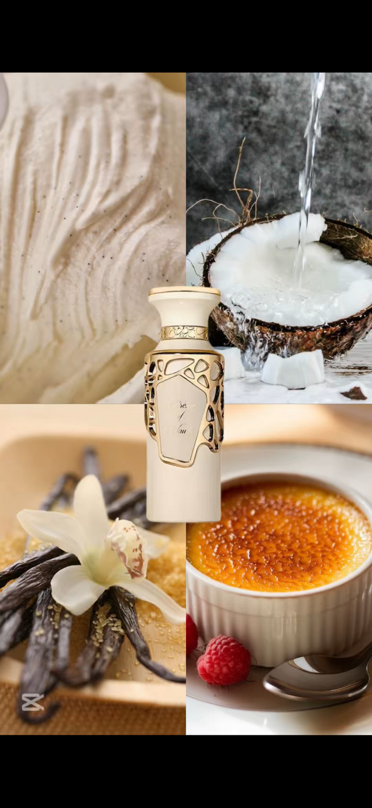 parfum gourmand femme vanille coco 100ML sucré mixte