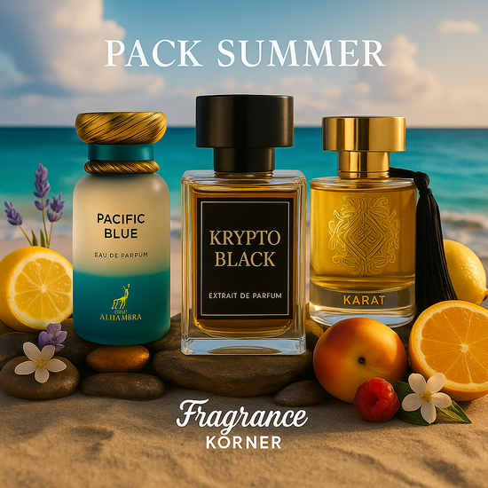 Pack Trio Summer ☀️ -  Pacific Blue – Karat – Krypto Black