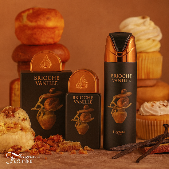 Coffret Cadeau Brioche Vanille Eau de Parfum 3 Pièces – Lattafa Pride