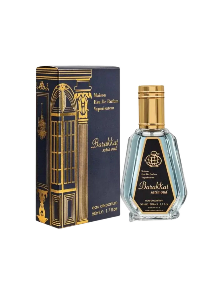 Barakkat Satin Oud parfum oud homme épicé et boisé 50ml