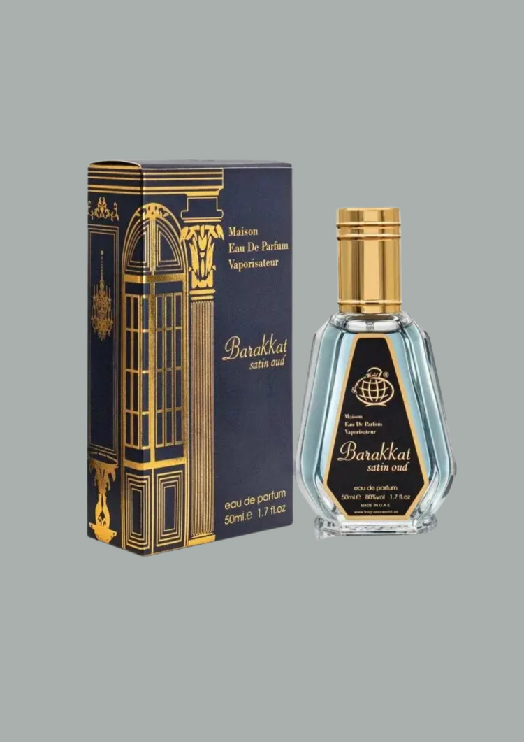 Barakkat Satin Oud parfum oud homme épicé et boisé 50ml