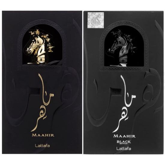 Lattafa - Pack Duo Maahir et Maahir Black Edition Eau de Parfum 100ML