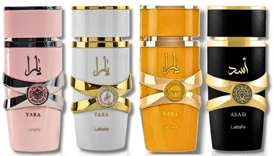 LATTAFA - Pack Yara, Yara Moi, Yara Tous & Asad Eau de Parfum 100ML