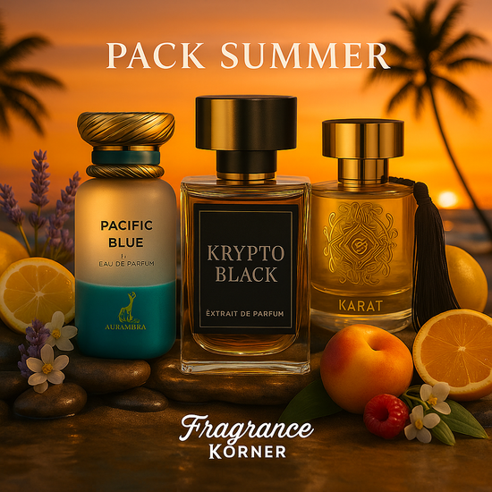 Pack Trio Summer ☀️ -  Pacific Blue – Karat – Krypto Black