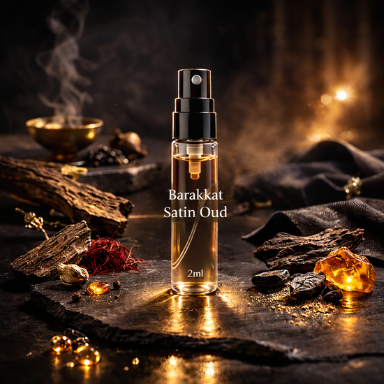 Échantillons Barakkat satin oud
