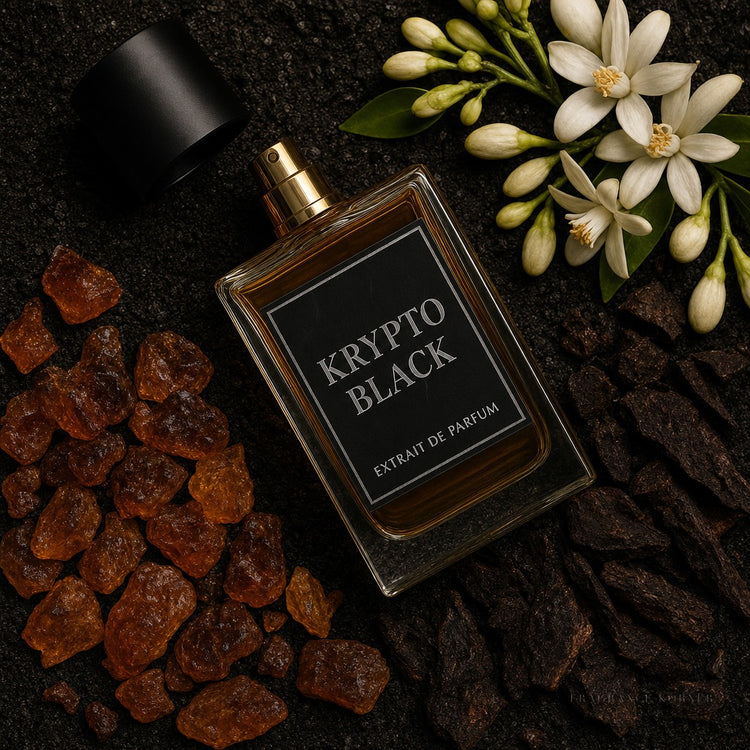 Krypto Black - Extrait de Parfum 50ML - Flat Lay
