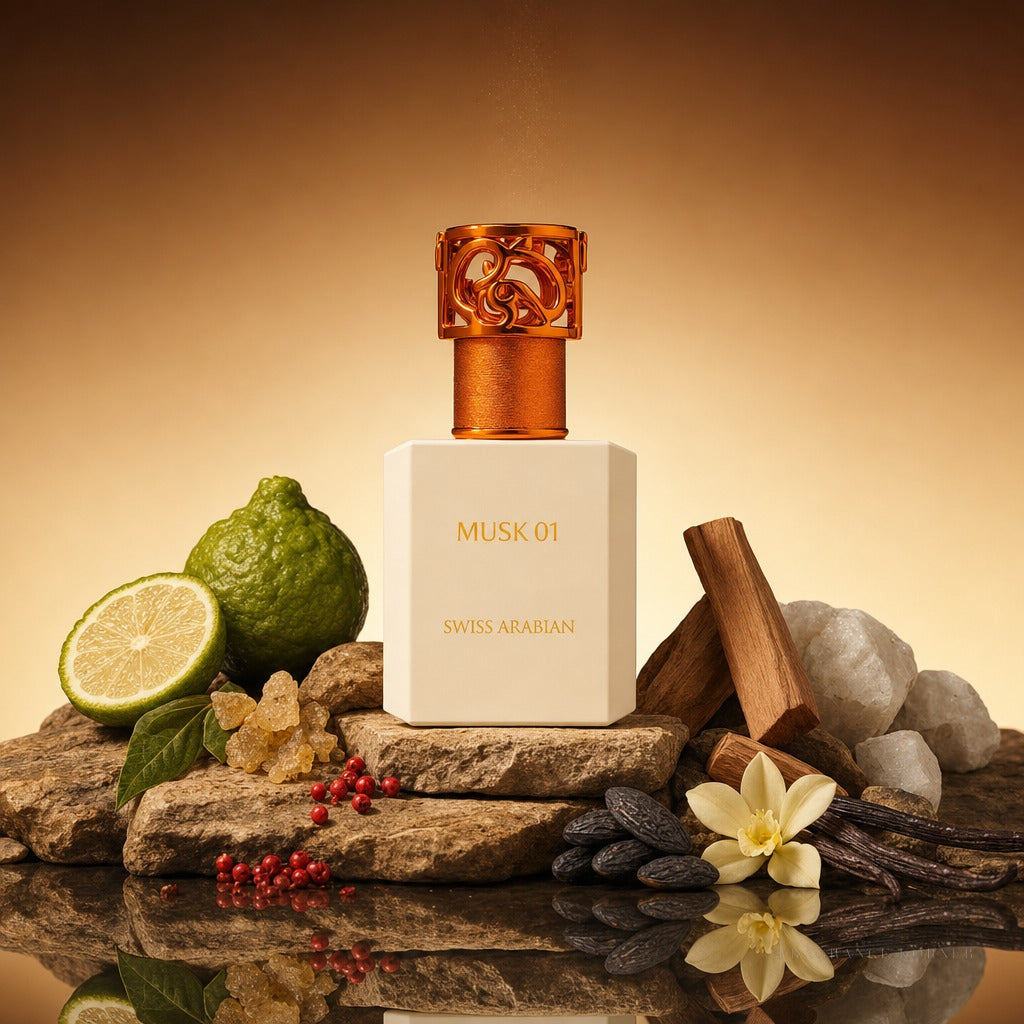 Swiss Arabian - Musk 01 Eau de Parfum 50ML - Gradient Rocks