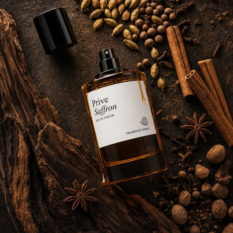 Prive Saffron Eau de Parfum – 60 ml - Flat Lay