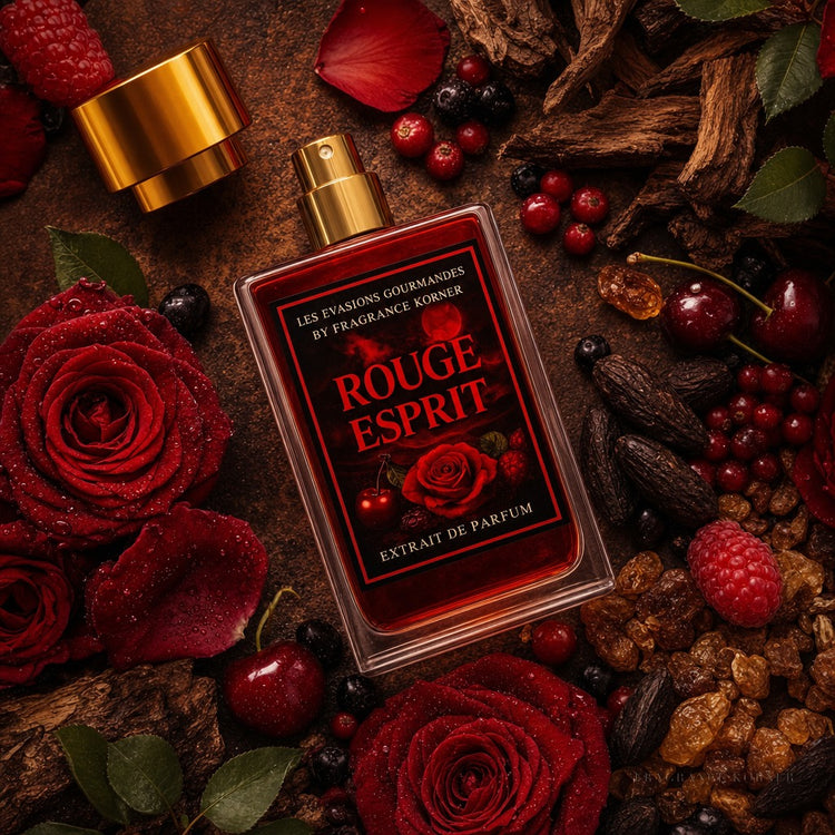 Rouge Esprit – Extrait de Parfum 50ml - Flat Lay