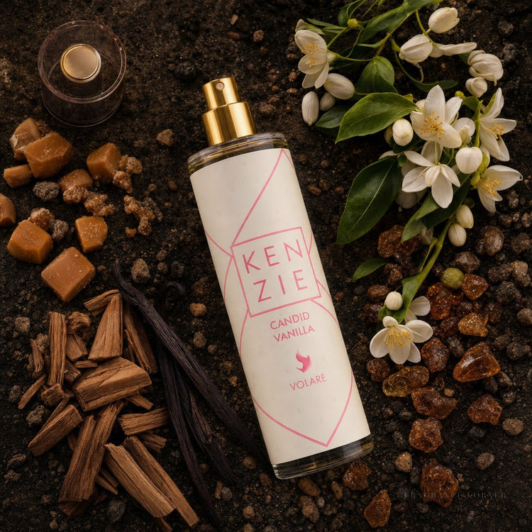 Kenzie Candid Vanilla - Brumes 250ml - Flat Lay